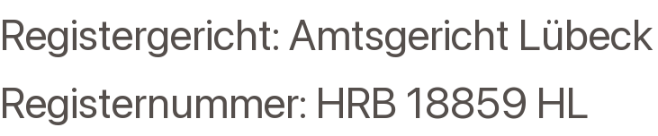 Registergericht und Registernummer