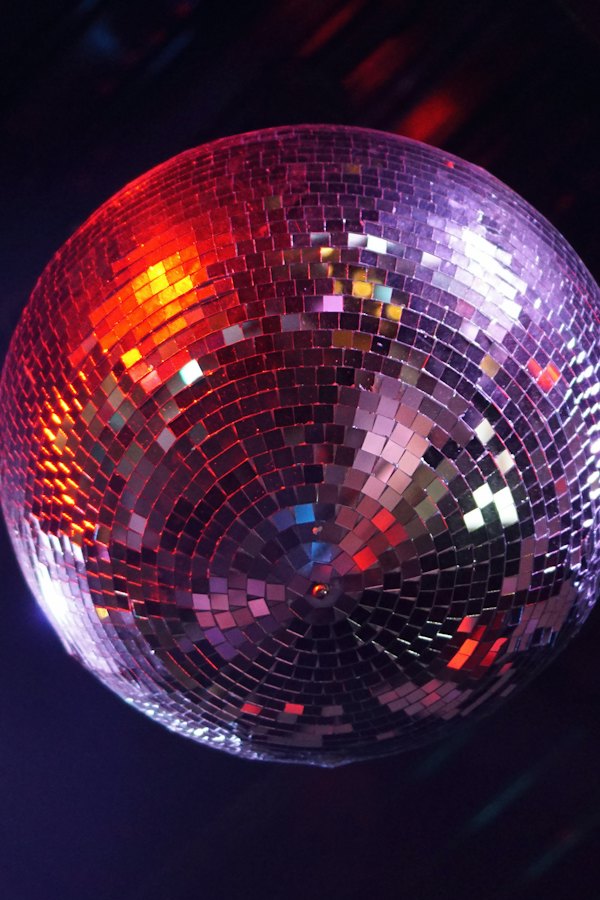 Glitzernde Discokugel